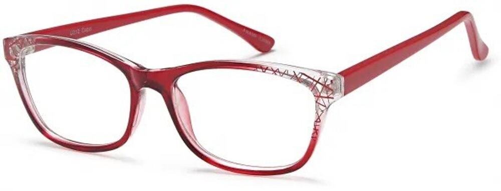 CAPRI 4U 212 BURGUNDY EYEGLASSES FRAMES 51-17-140 AUTHENTIC